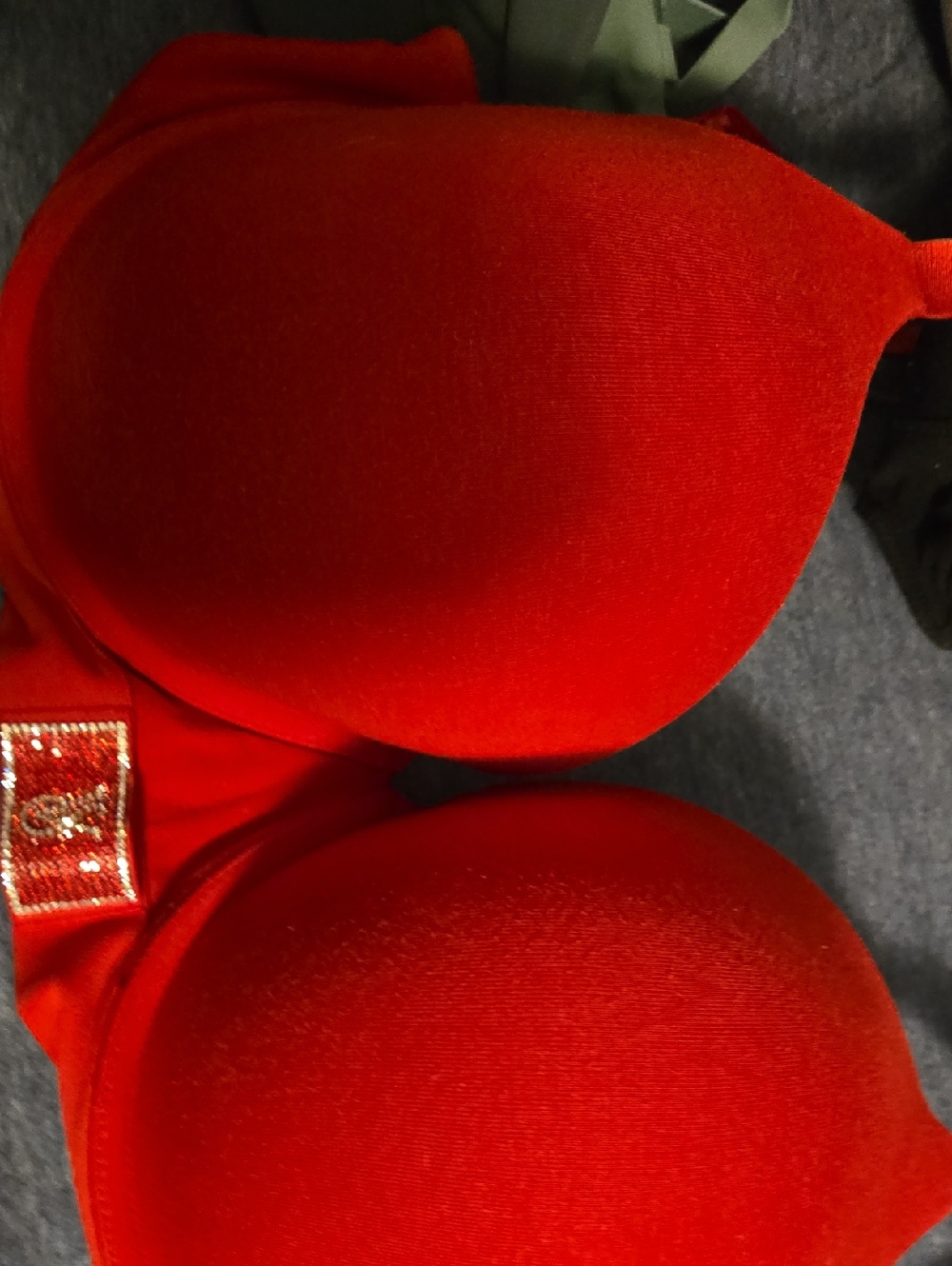 Victoria's Secret Red Padded T-Shirt Bra